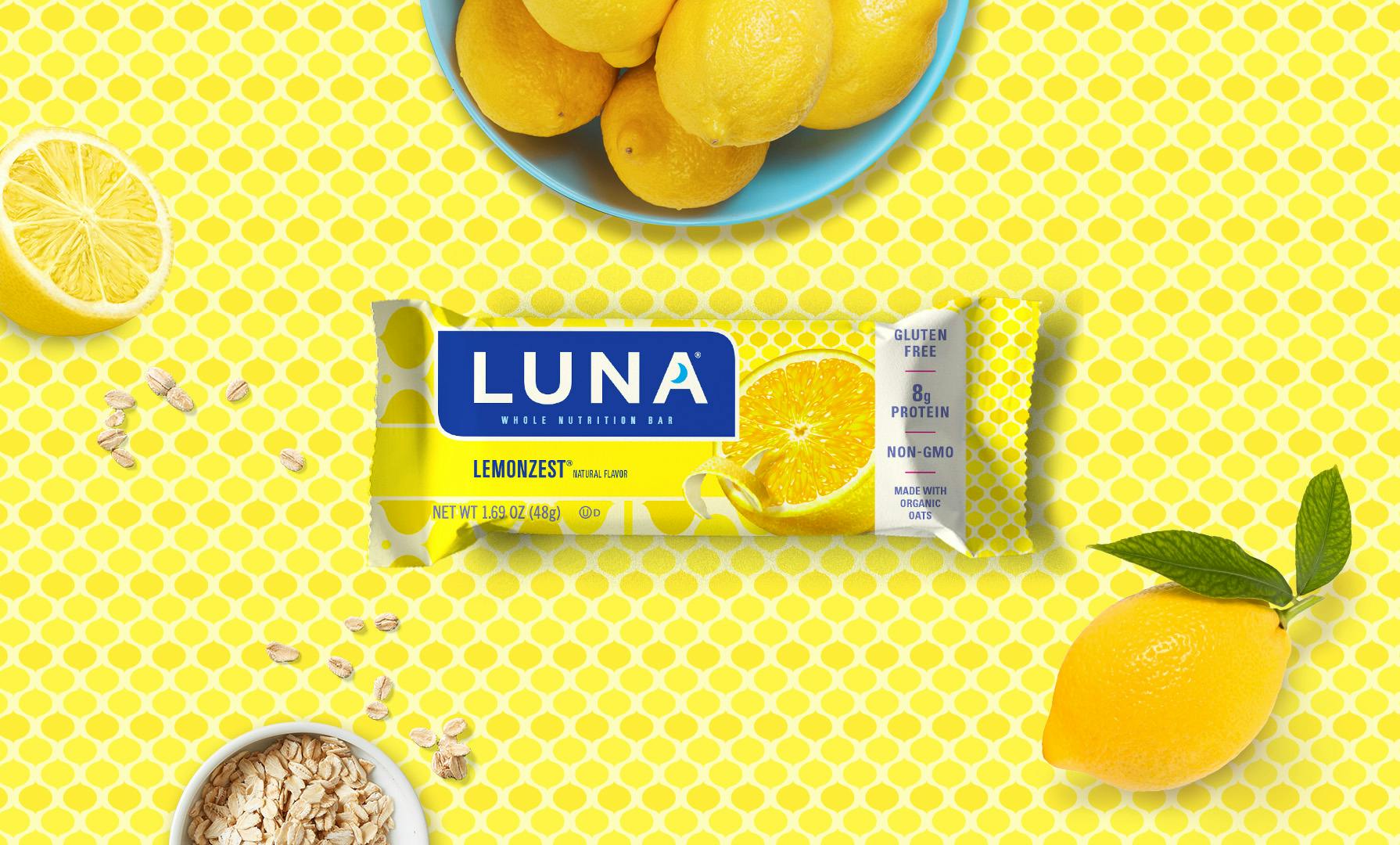 Lemonzest LUNA Bar with Lemons